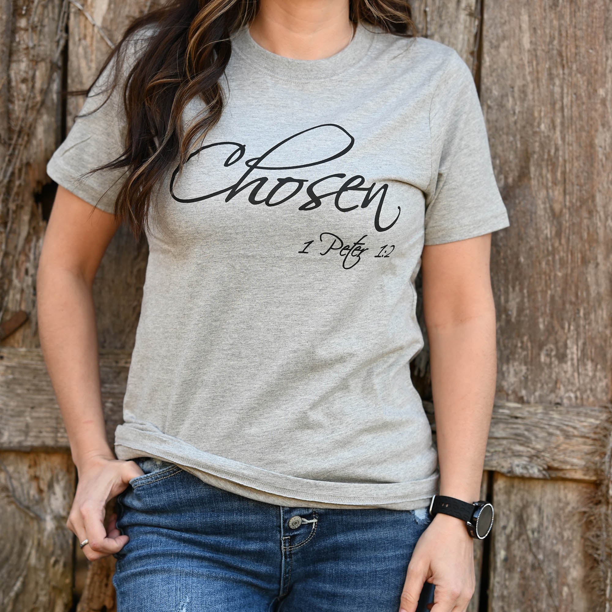 Chosen T-Shirt, Grey Melange, Large