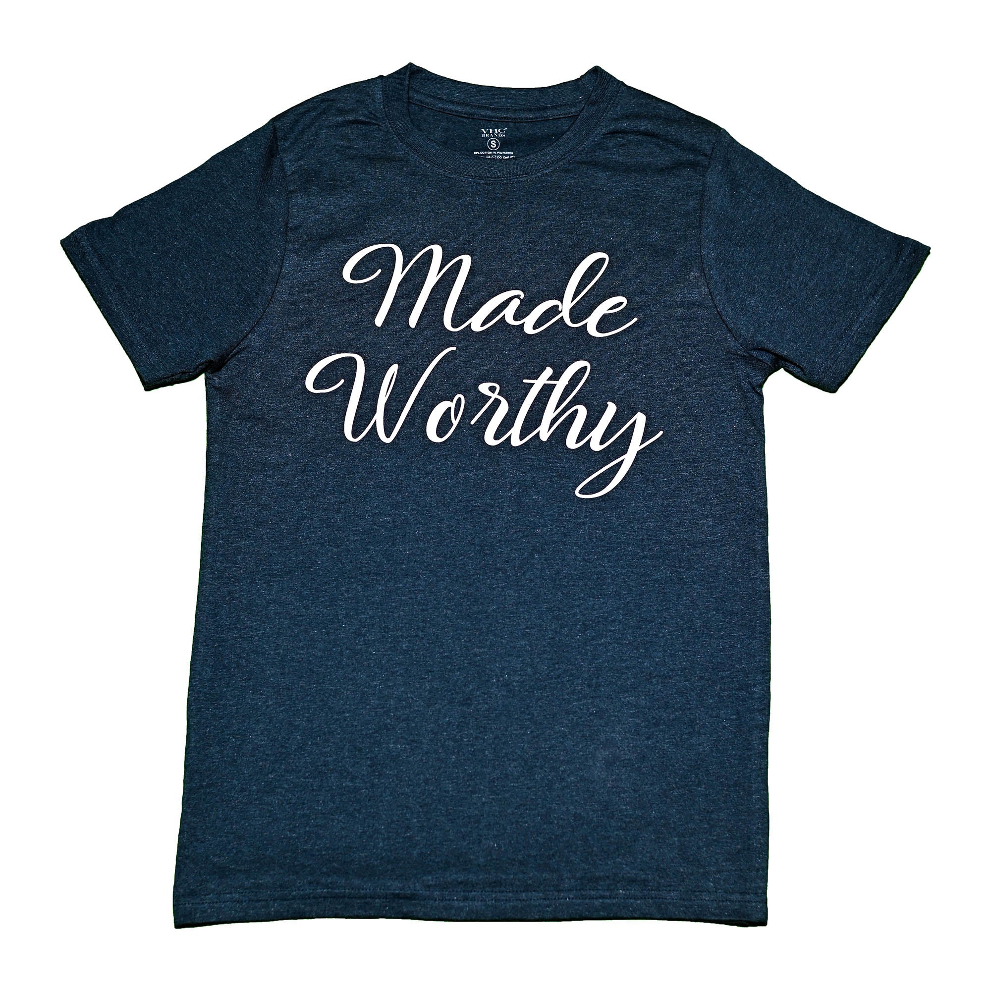 Made Worthy T-Shirt, Navy Melange, Small