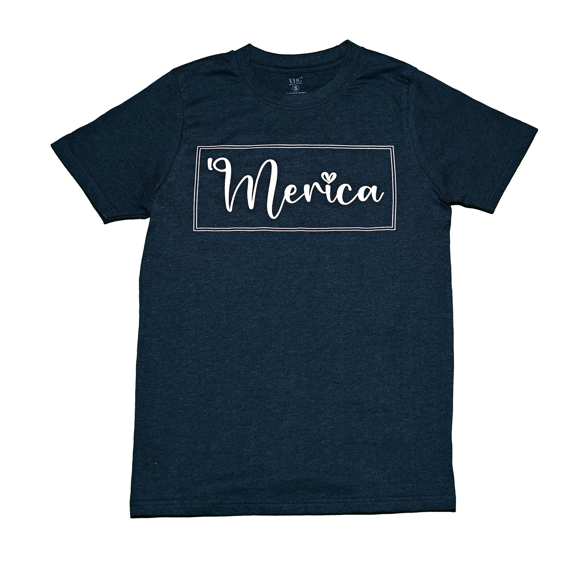 Merica T-Shirt, Navy Melange, Medium