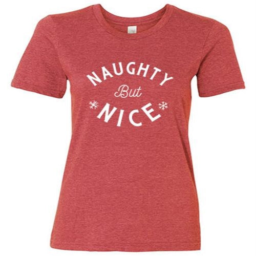 Naughty But Nice T-Shirt Heather Red Large