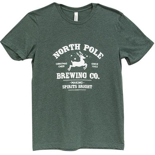 North Pole Brewing Co T-Shirt Heather Forest Large