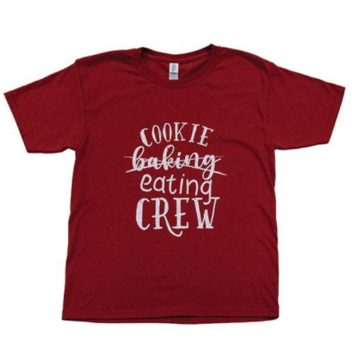 Cookie Baking Eating Crew Youth T-Shirt Cardinal Youth Medium