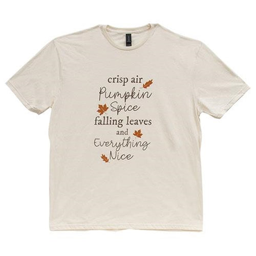 Crisp Air Pumpkin Spice T-Shirt Natural Large