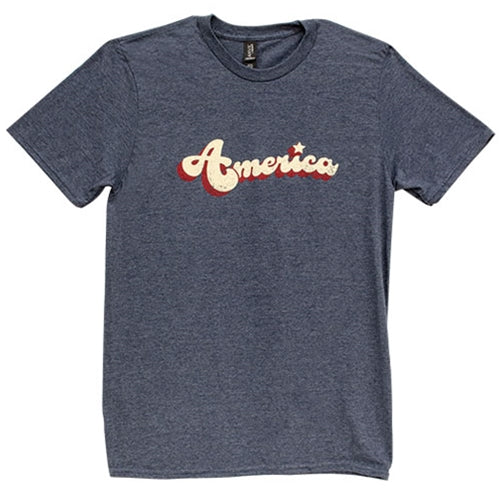 Vintage America T-Shirt Heather Navy XXL