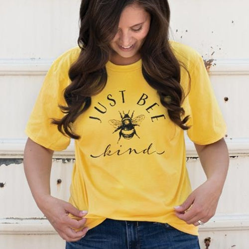 Just Bee Kind T-Shirt Lemon  Medium