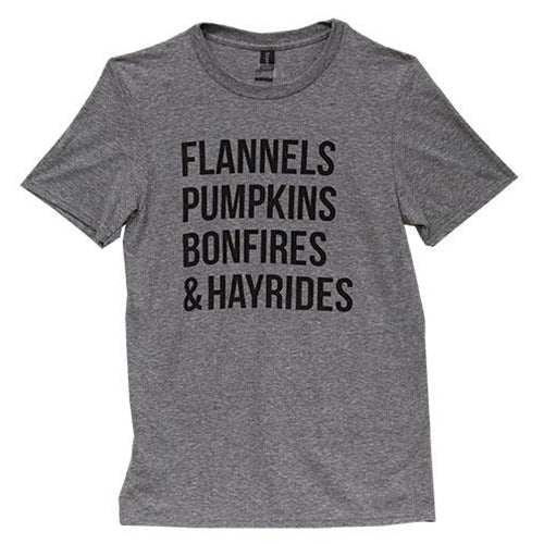 Flannels T-Shirt Heather Graphite Large