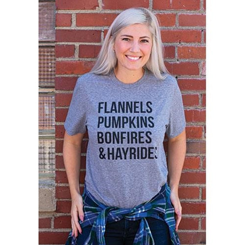 Flannels T-Shirt Heather Graphite Large