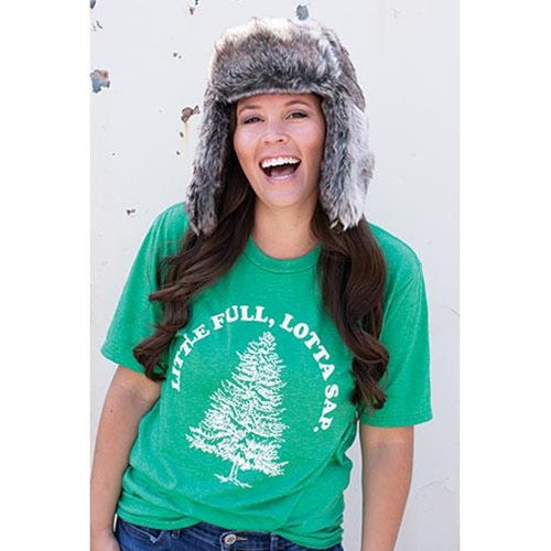 Little Full Lotta Sap T-Shirt Heather Green XXL