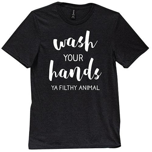 Wash Your hands Ya Filthy Animal T-Shirt Black XL