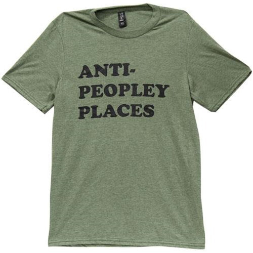 Anti Peopley T-Shirt Heather City Green Large