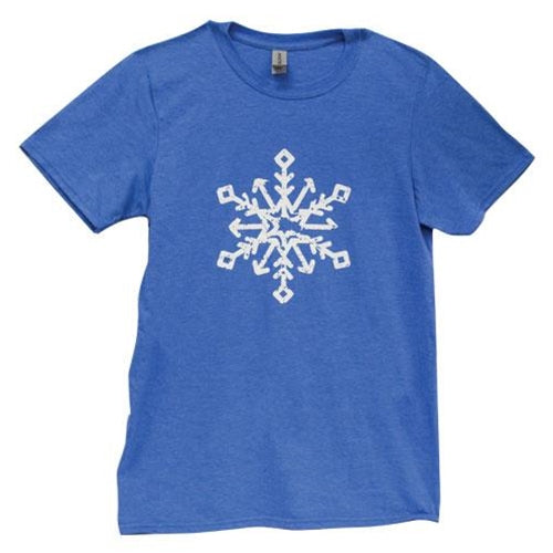 Snowflake T-Shirt Heather Royal XXL