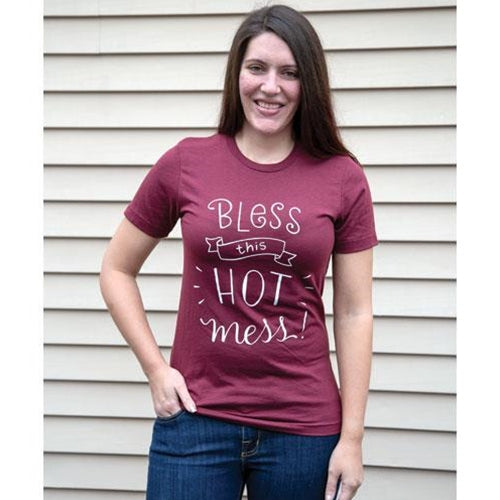 Bless This Hot Mess T-Shirt Large