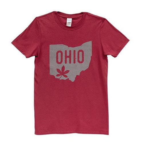 Buckeye Leaf Ohio T-Shirt Large