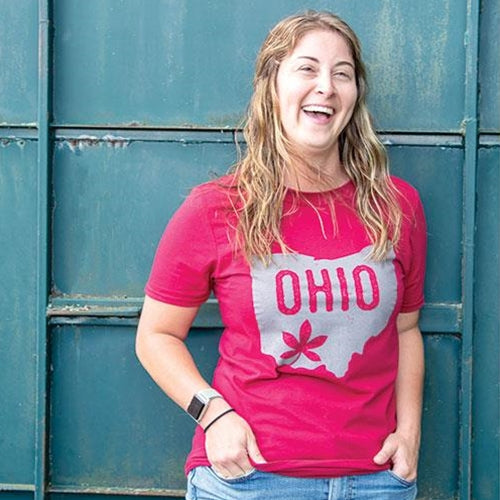 Buckeye Leaf Ohio T-Shirt Medium