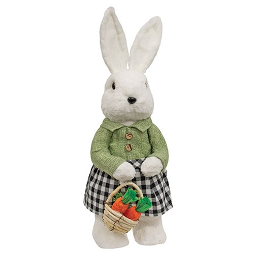 Mr & Mrs Gingham Fabric Bunnies 2 Asstd