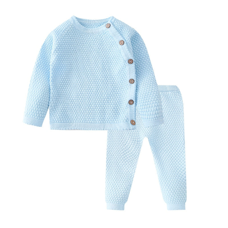 Infant Baby Sweater Suit 2021 Autumn Winter Girl Knitting Sweater Set